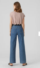 Vero Moda Ava Stripe Top Nostalgia Rose