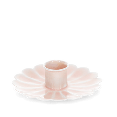 Rex London - Enamel Flat Flower Candle Holder Pink