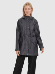 Vero Moda Malou Coated Rain Jacket - Asphalt