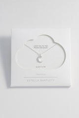 Estella Bartlett Moon and Star Silver Plated Necklace