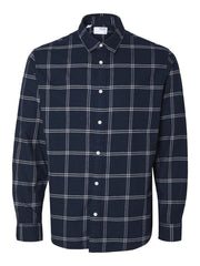 Selected Homme - Flannel Shirt - Sapphire/Simple