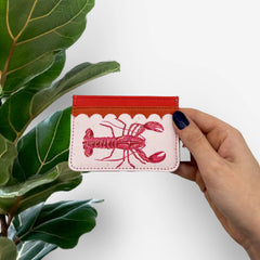 House of Disaster Coral Lobster Card Holder