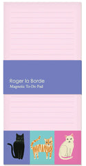 Roger La Borde Magnetic Cat Etiquette To-Do Notepad