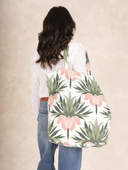 One Hundred Stars - Deco Bud Ivory Canvas Bag