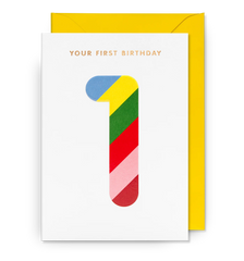 Lagom Design Your First Birthday Milestone Greeting Card