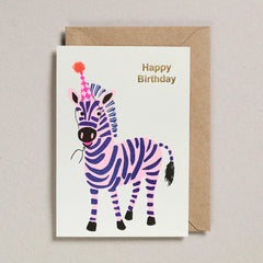 Petra Boase Happy Birthday Zebra Cards