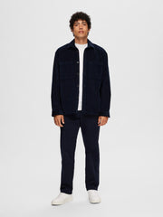 Selected Homme Peter Corduroy Overshirt - Sky Captain