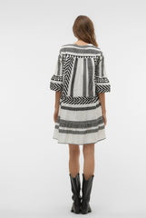 Vero Moda Dicthe Tunic - Snow White / Ibiza Black