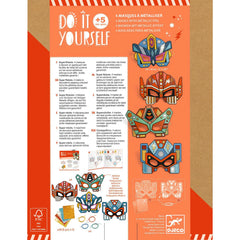 Djeco Do It Yourself Super Robots Masks Craft Kit