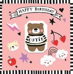 Sooshichacha Cutie Tattoo Birthday Card