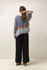 One Hundred Stars Moorish Indigo Kimono