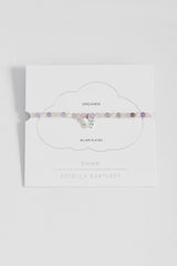 Estella Bartlett Purple And Pearl Butterfly Bracelet