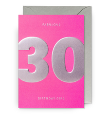 Lagom Design 30 Fabulous Birthday Girl Card