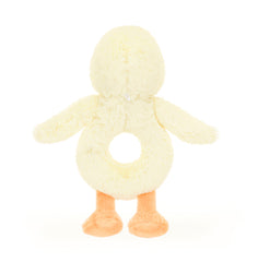 Jellycat Bashful Duckling Ring Rattle