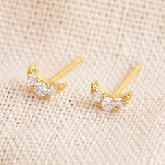 Lisa Angel Sparkle Moon Earrings