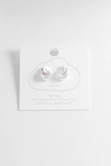 Estella Bartlett Chunky Silver Textured Hoops