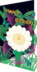 Roger La Borde Lasercut Night Flower Birthday Card