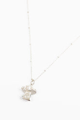 My Doris - Silver, Pearl & Rainbow Moonstone Mushroom Necklace