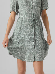Vero Moda Alba Short Dress - Laurel Wreath/ Joey Dot