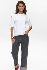 Numph Nucoralee T-Shirt - Bright White
