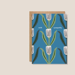 Kiran Ravilious Tulip Sympathy Card