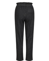 Numph Nuylva Cropped Pants - Dark Grey Denim
