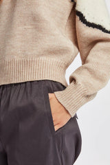 Numph Numaren Pullover - Sesame Melange