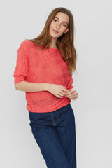 Numph Nusudaya Pullover Calypso Coral