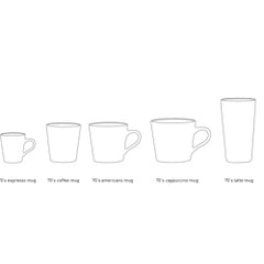 HKliving 70's Ceramics Americano Mug - Mud
