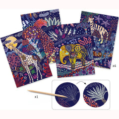 Djeco Scratch Boards - Lush Nature