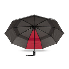 Roka London Waterloo Umbrella Graphite/Cranberry Recycled Nylon