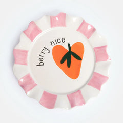Caroline Gardner - Strawberry Heart Plate