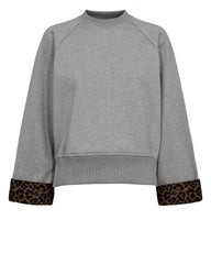 Numph Zari Sweatshirt - Medium Grey Mel