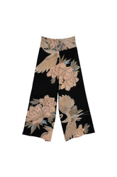One Hundred Stars - Crane Black Crepe Palazzo Pants