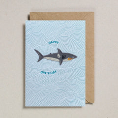 Petra Boase - Iron on Patch Card - Shark
