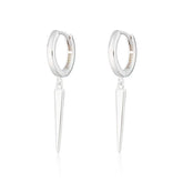 Scream Pretty - Rhodium Silver Spike Earrings