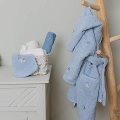 The Little Dutch Swaddle Pure Denim Blue 120cm x 120cm
