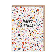 Ohh Deer - Splatter Happy Birthday Card