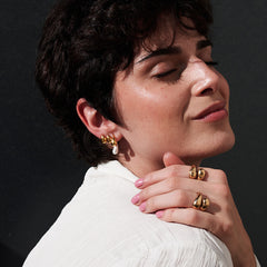 Moments Two-Tone Drop Earrings