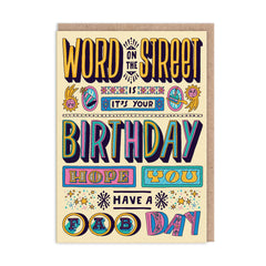 Ohh Deer Word On The Street Card