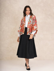 One Hundred Stars - Fiesta Orange Kimono