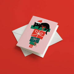 Graphic Factory - Cat On Presents Stack Card