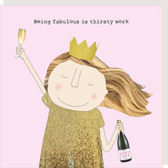 Rosie Made A Thing Card- Thirsy