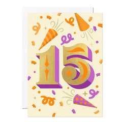 Ricicle Cards Age 15 Birthday Card