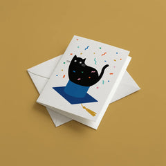 Graphic Factory - Graduation Cat Card