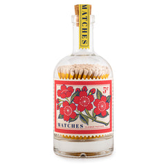 Archivist Luxury Glass Bottle Matches - Flowers
