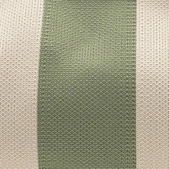 Emma Clutch Bag - Ecru/Khaki Stripe