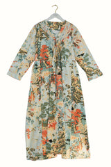 One Hundred Stars - China Tree Aqua Pinch Pleat Dress