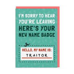 Ohh Deer - Traitor Leaving Card