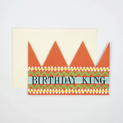 Hadley Birthday King Party Hat Card